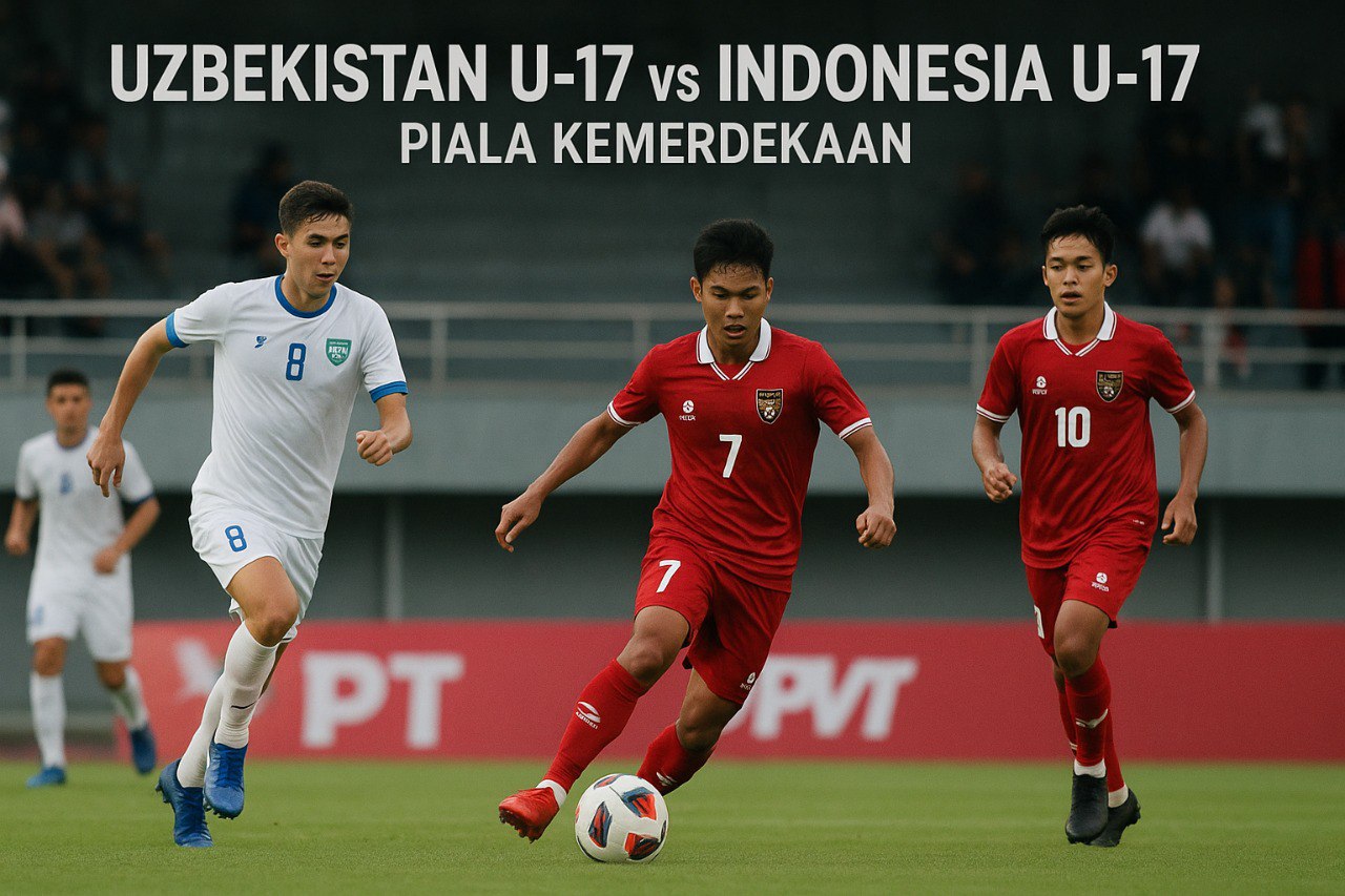 Tigoals Sajikan Pertandingan Uzbekistan U-17 vs Indonesia U-17 di Piala Kemerdekaan 19.30 WIB - Duel Seru yang Menghebohkan Para Penggemar Sepak Bola Muda