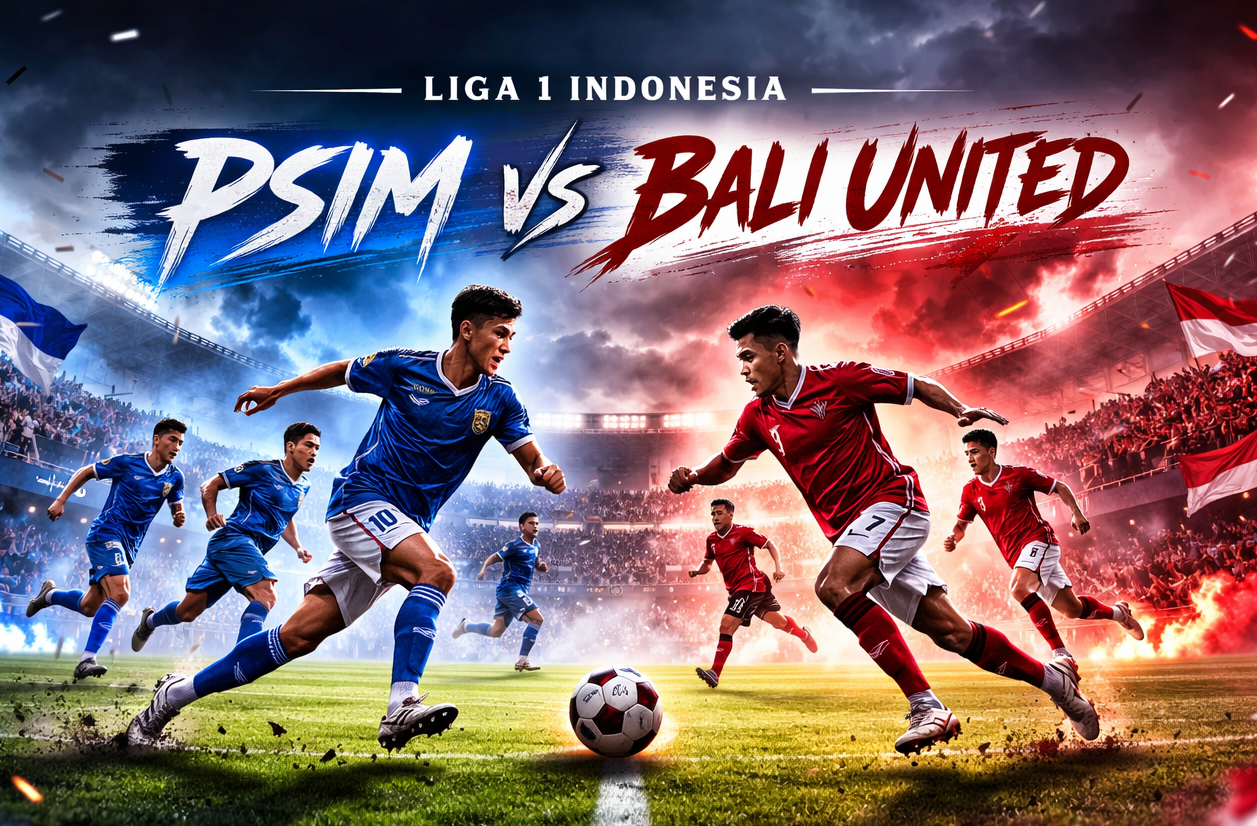 PSIM vs Bali United Liga 1 Indonesia Malam Ini Jam 20.30 WIB Hadirkan Laga Panas Bersama Tigoals