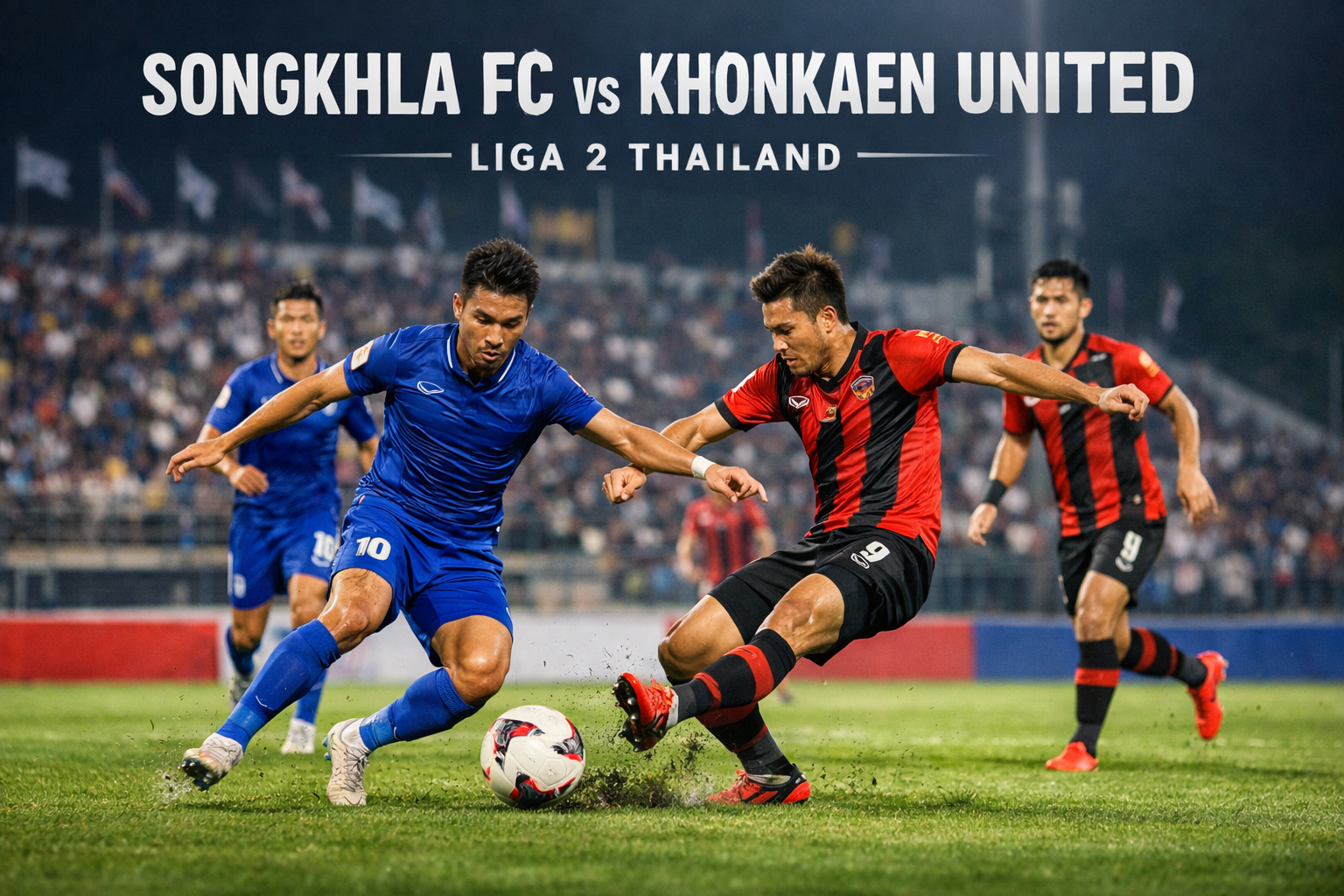 Tigoals Hadirkan Laga Songkhla FC vs Khonkaen United Liga 2 Thailand Sore Ini 18.30 WIB - Duel Seru yang Tidak Boleh Dilewatkan