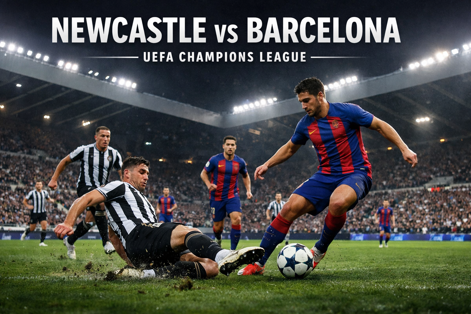 Duel Newcastle kontra Barcelona di Liga Champions UEFA dini hari ini pukul 03.00 WIB dibahas oleh Tigoals - Pertarungan Epik di Kancah Eropa