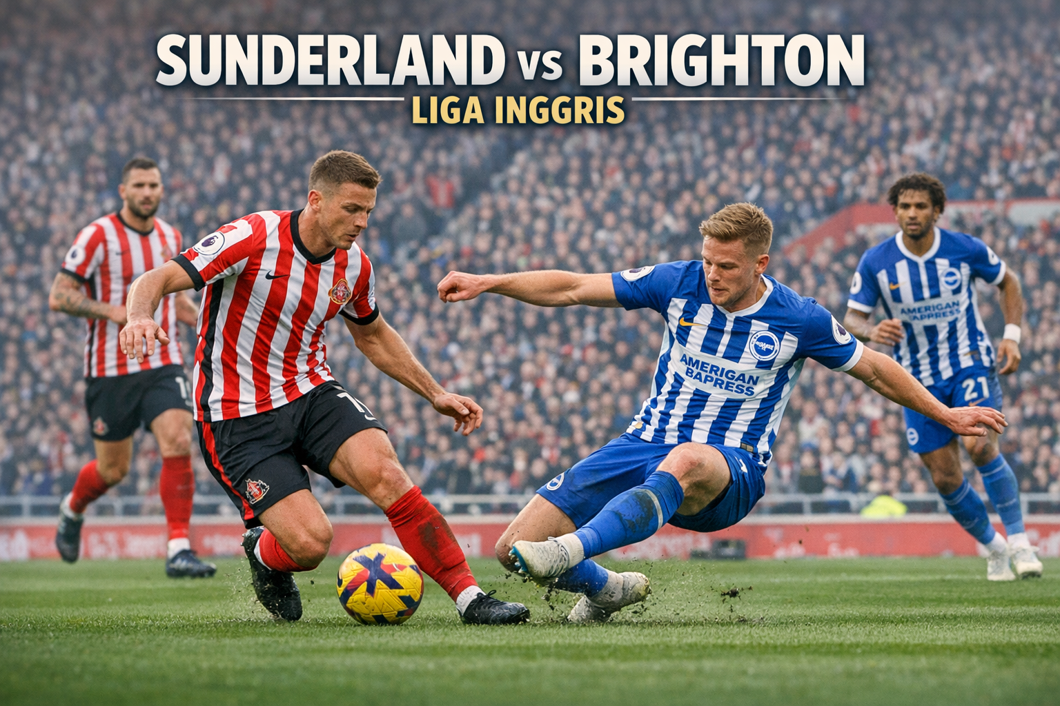 Tigoals Hadirkan Pertandingan Sunderland vs Brighton Liga Inggris Malam Ini Jam 22.00 WIB — Saksikan Aksi Seru Liga Premier Secara Langsung!