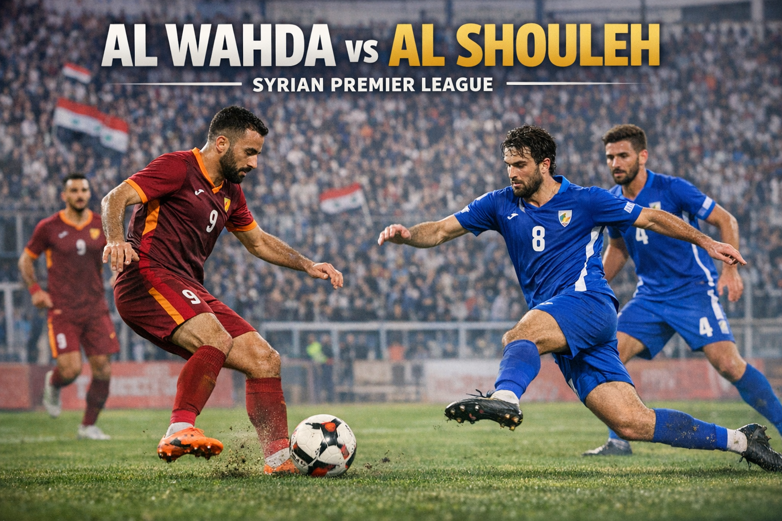 Tigoals : Laga Al Wahda vs Al Shouleh Liga Utama Suriah Malam Ini Pukul 19.00 WIB
