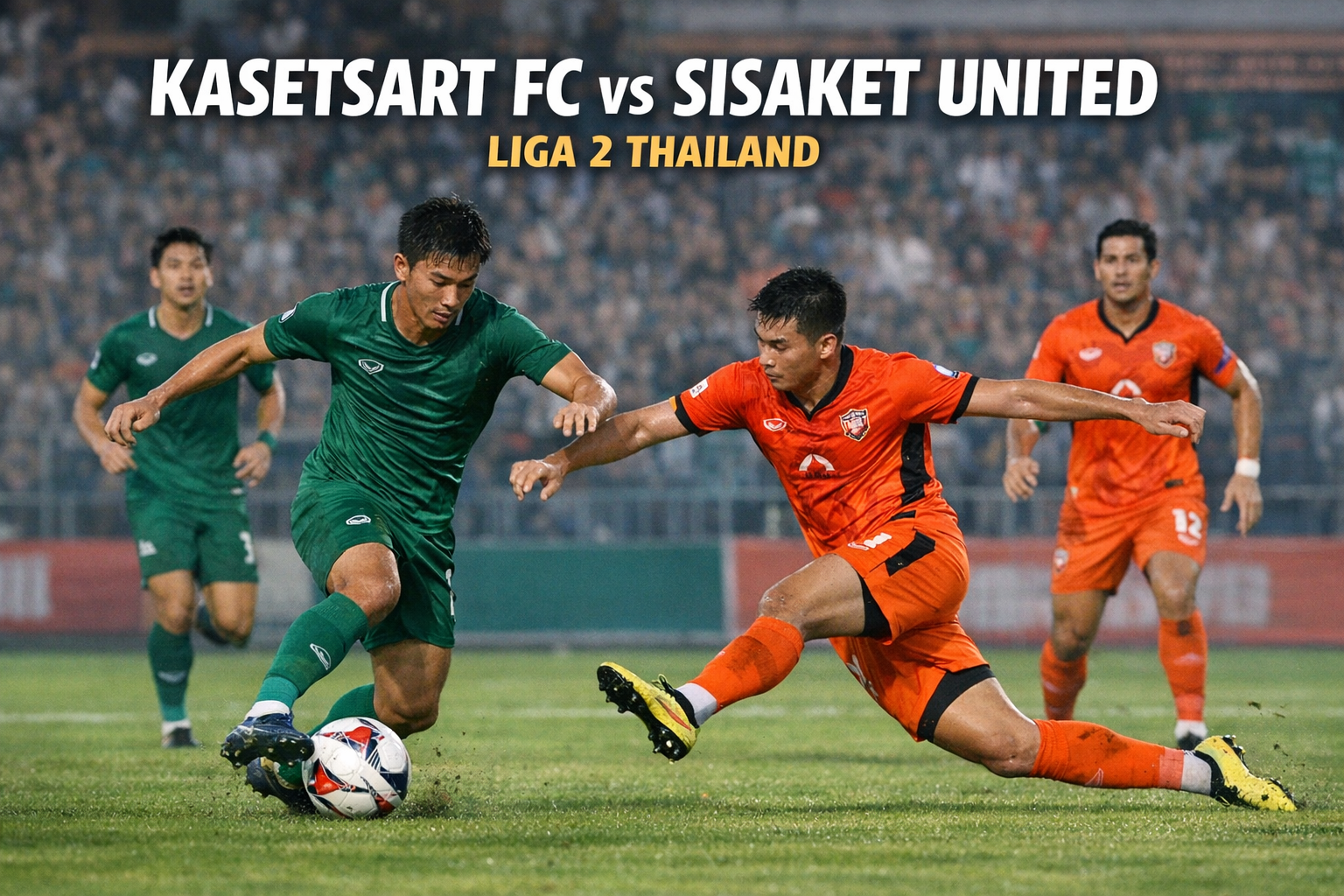 Tigoals Ulas Duel Kasetsart FC vs Sisaket United Liga 2 Thailand Sore Ini Pukul 18.00 WIB yang Penuh Tensi