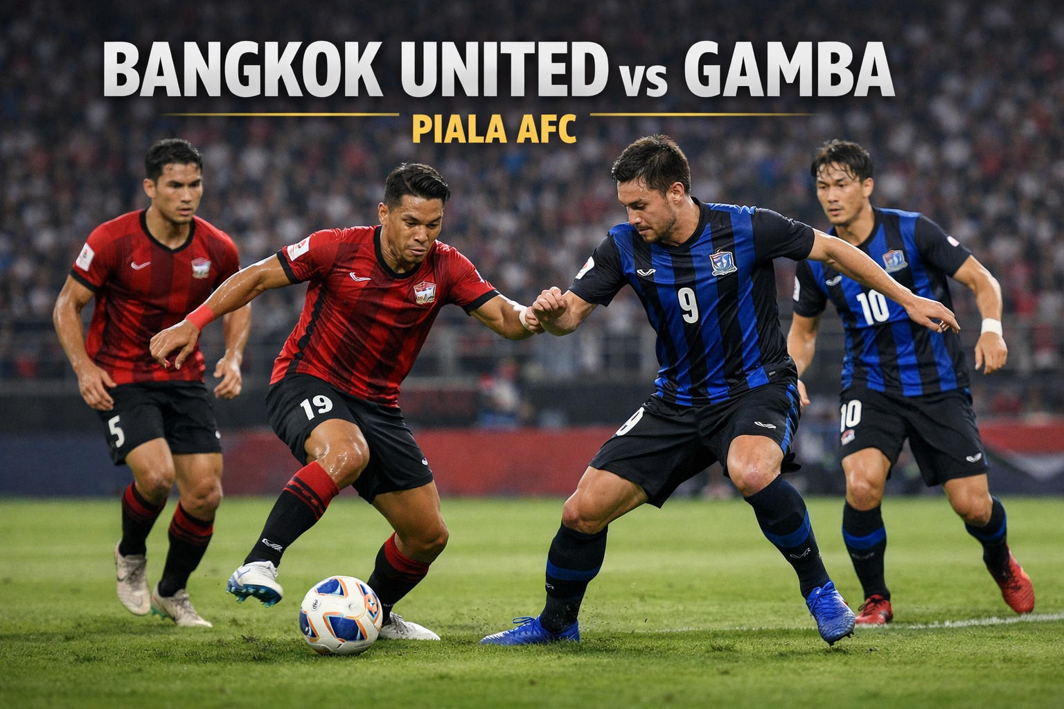 Bangkok United vs Gamba Osaka Piala AFC Malam Ini 19.15 WIB: Prediksi Akurat Versi Tigoals