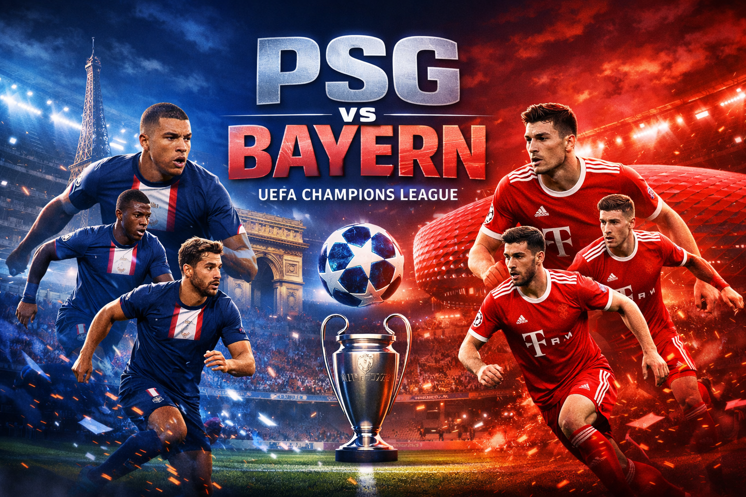 Dini Hari Ini Pertandingan PSG vs Bayern Liga Champions UEFA Pukul 02.00 WIB - Tigoals