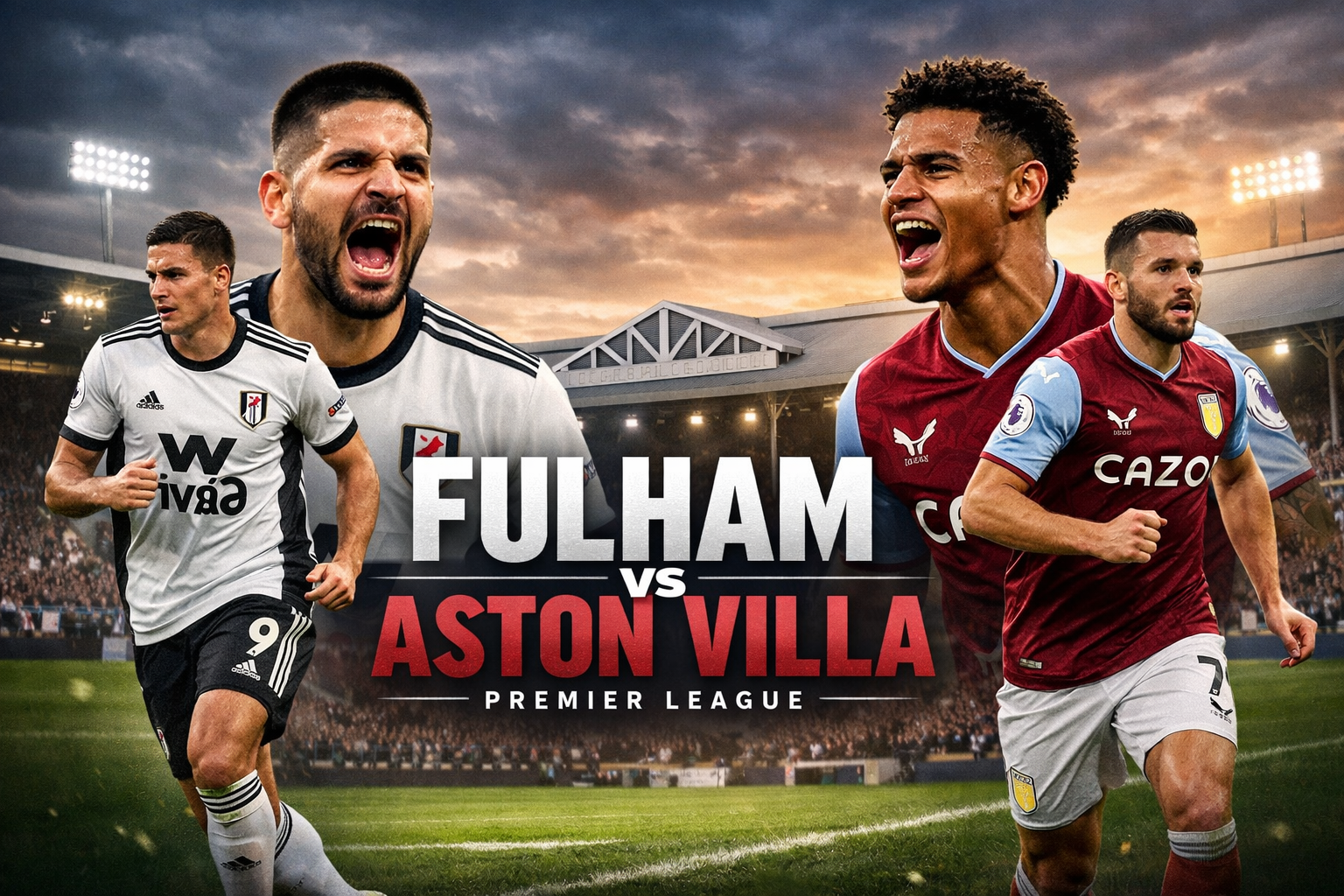 Tigoals Bahas Fulham vs Aston Villa Liga Inggris Sore Ini 18.30 WIB dengan Prediksi Skor Menarik