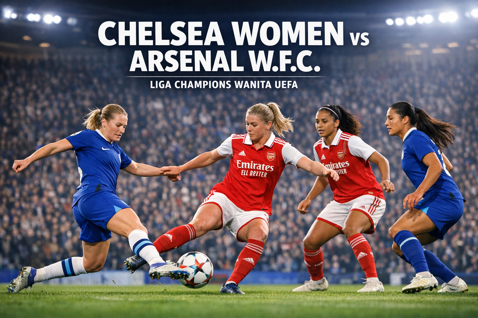 Tigoals : Chelsea Women vs Arsenal W.F.C Liga Champions Wanita UEFA Dini Hari Ini 02.00 WIB