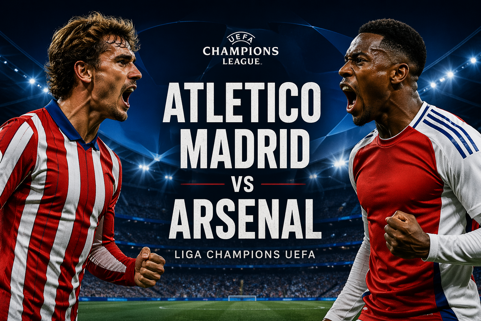 Tigoals : Live Atletico Madrid vs Arsenal Liga Champions UEFA Dini Hari Ini Pukul 02.00 WIB