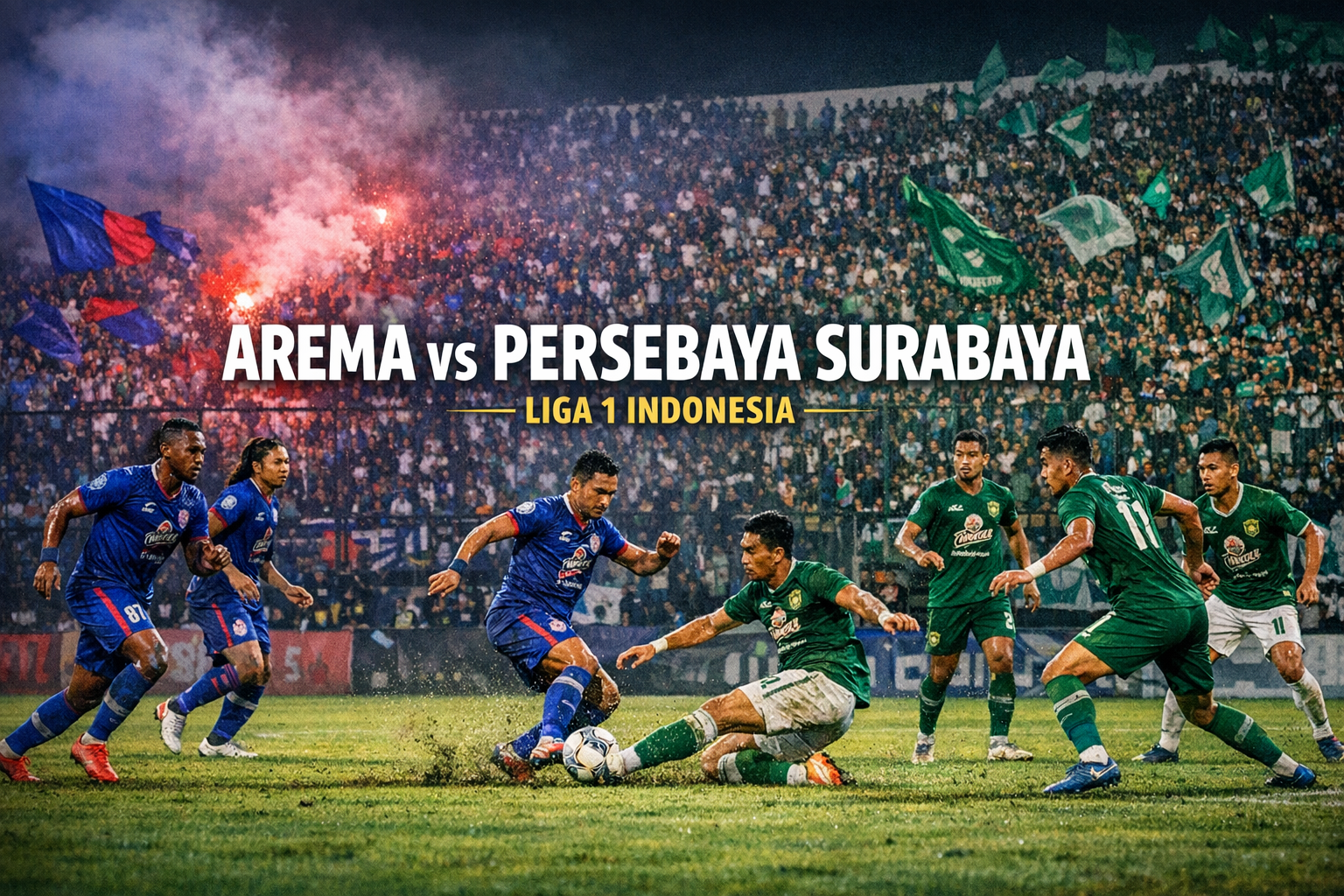 Tigoals Soroti Laga Arema FC vs Persebaya Liga 1 Indonesia Sore Ini Pukul 15.30 WIB yang Sarat Rivalitas