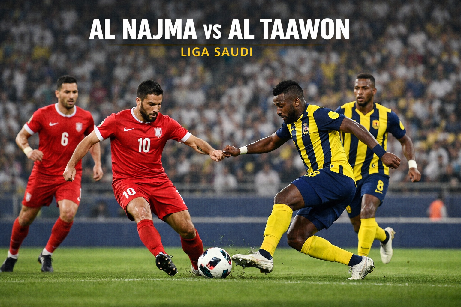 Tigoals Soroti Pertandingan Al Najma vs Al Taawon Liga Saudi Malam Ini Pukul 23.10 WIB Penuh TensI