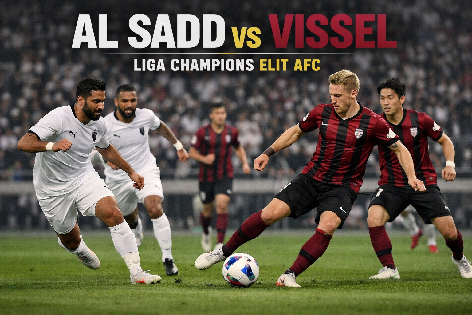 Tigoals Ulas Duel Al Sadd vs Vissel Kobe Malam Ini Pukul 23.15 WIB di Liga Champions Elit AFC