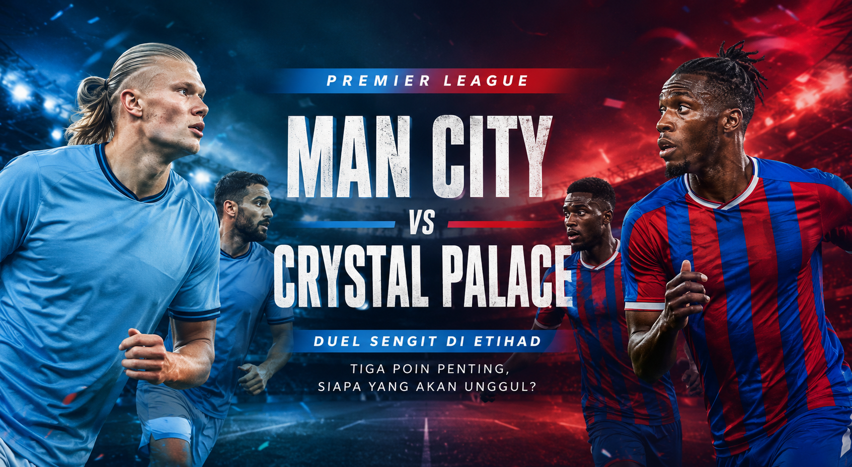 Man City vs Crystal Palace Liga Inggris Jam 02.00 WIB Dini Hari Ini Jadi Bahasan Utama Tigoals dengan Analisis Mendalam