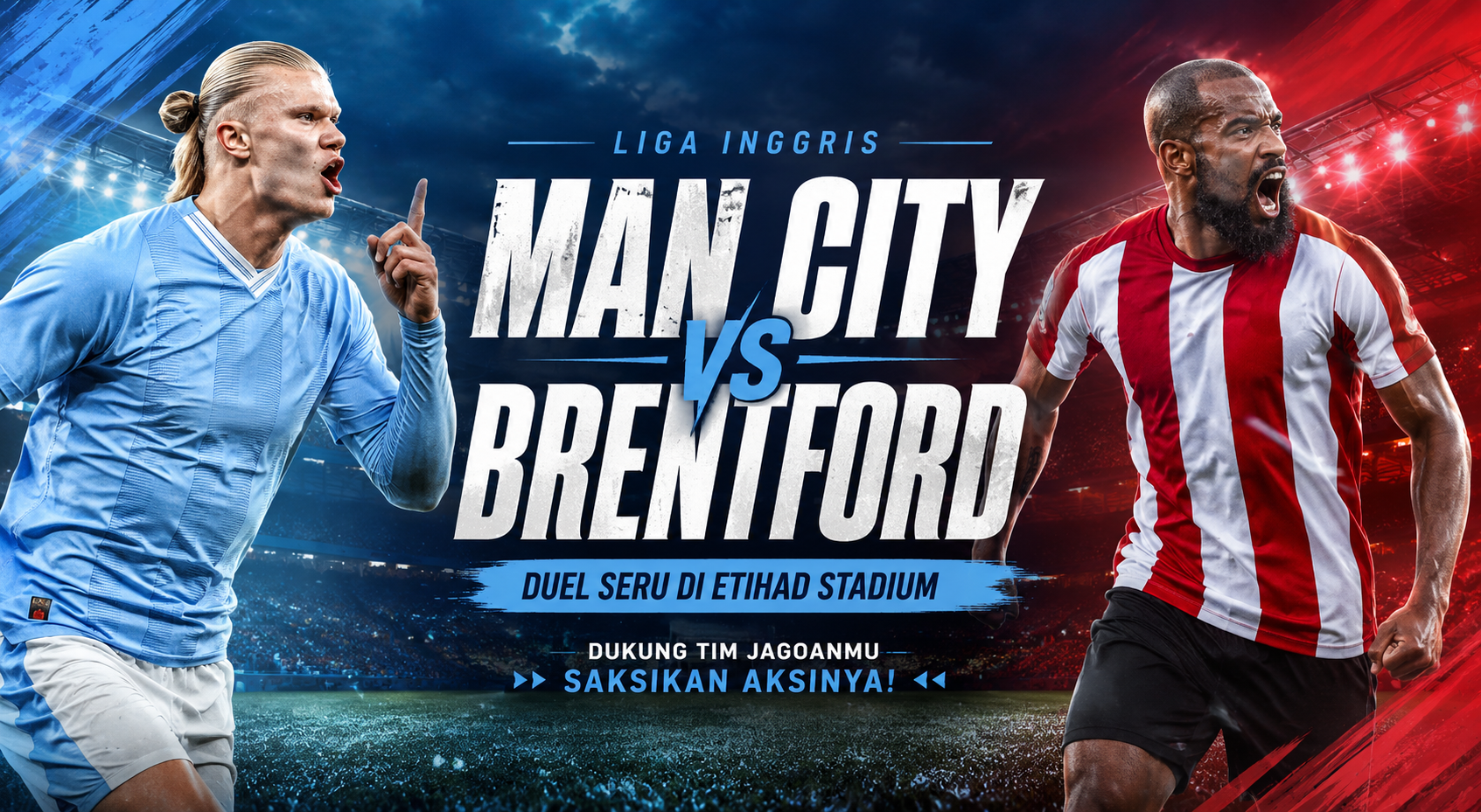 Tigoals - Man City vs Brentford Liga Inggris Pukul 23.30 WIB, Pertandingan Besar yang Wajib Ditonton