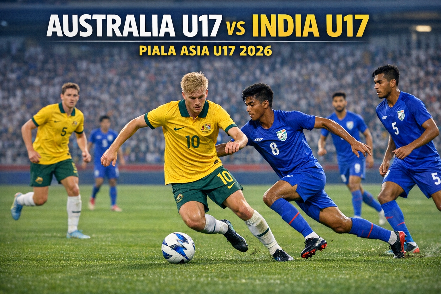 Tigoals Soroti Australia U17 vs India U17 Piala Asia U17 2026 Malam Ini Pukul 23.00 WIB yang Menegangkan