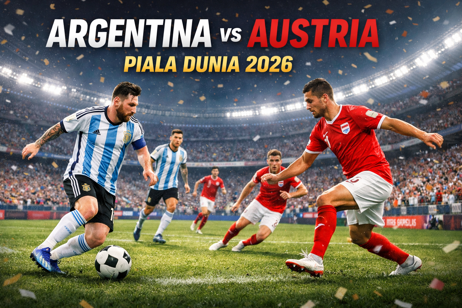 Argentina vs Austria Jam 00.00 WIB Piala Dunia 2026 Bersama Tigoals, Duel Menarik Menuju Perebutan Posisi Teratas Grup