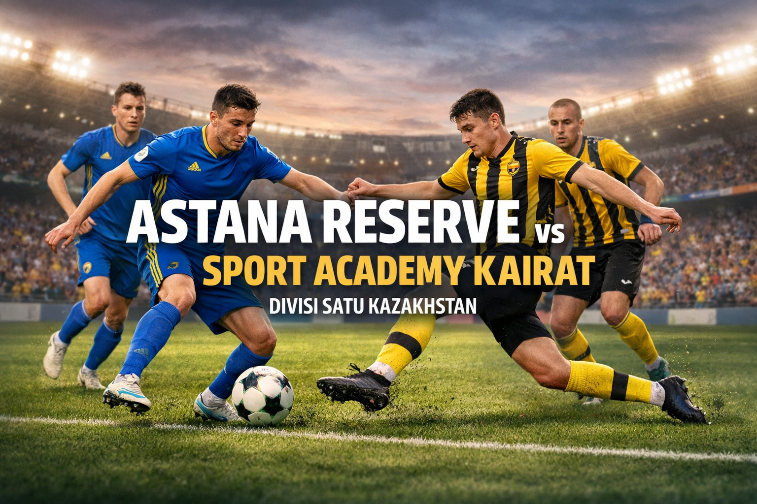 Astana Reserve vs Sport Academy Kairat Divisi Satu Kazakhstan Sore Ini Pukul 18.00 WIB Bersama Tigoals Diprediksi Berjalan dalam Tempo Cepat