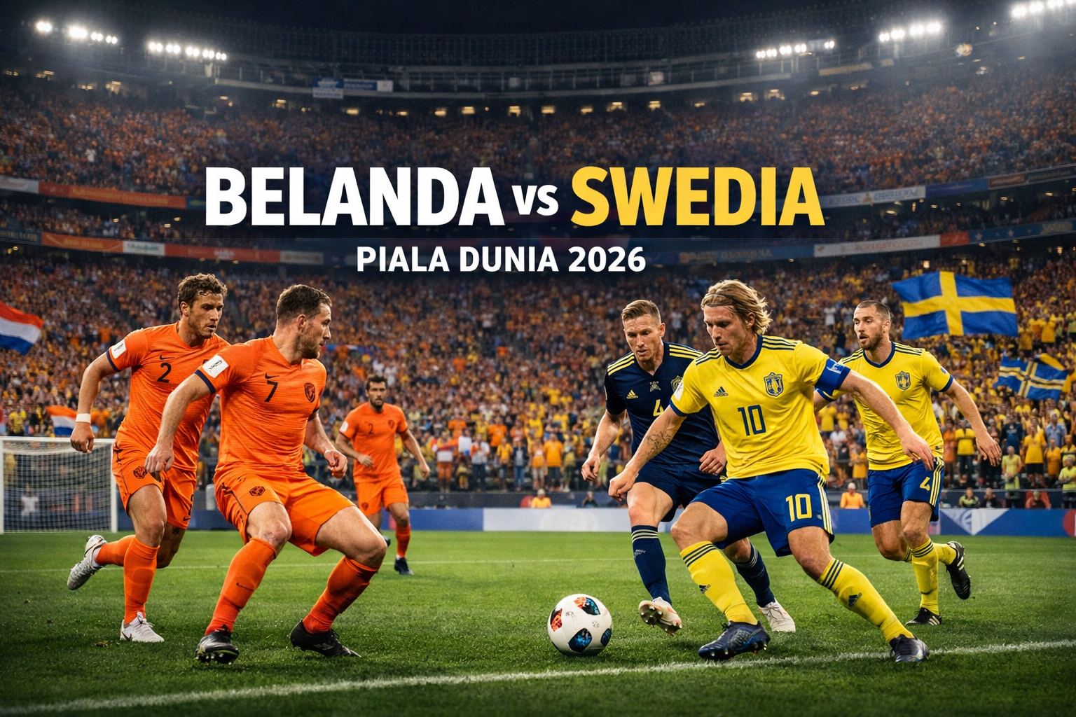 Streaming Belanda vs Swedia Jam 00.00 WIB Menjadi Pilihan Menarik Piala Dunia 2026 Bersama Tigoals