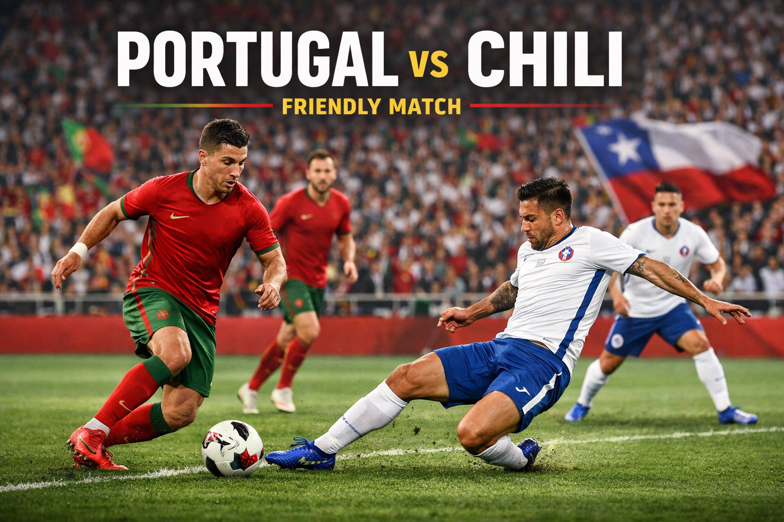 Tigoals Menempatkan Portugal vs Chili International Friendly Match Dini Hari Ini Pukul 00.45 WIB sebagai Laga yang Berpotensi Menjadi Sorotan Pecinta Sepak Bola