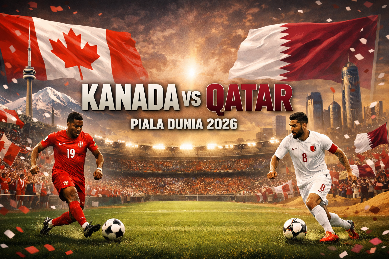 Tigoals Siarkan Kanada vs Qatar Piala Dunia 2026 Besok Pagi Pukul 05.00 WIB dengan Tayangan Langsung yang Menjadi Agenda Wajib Penikmat Bola