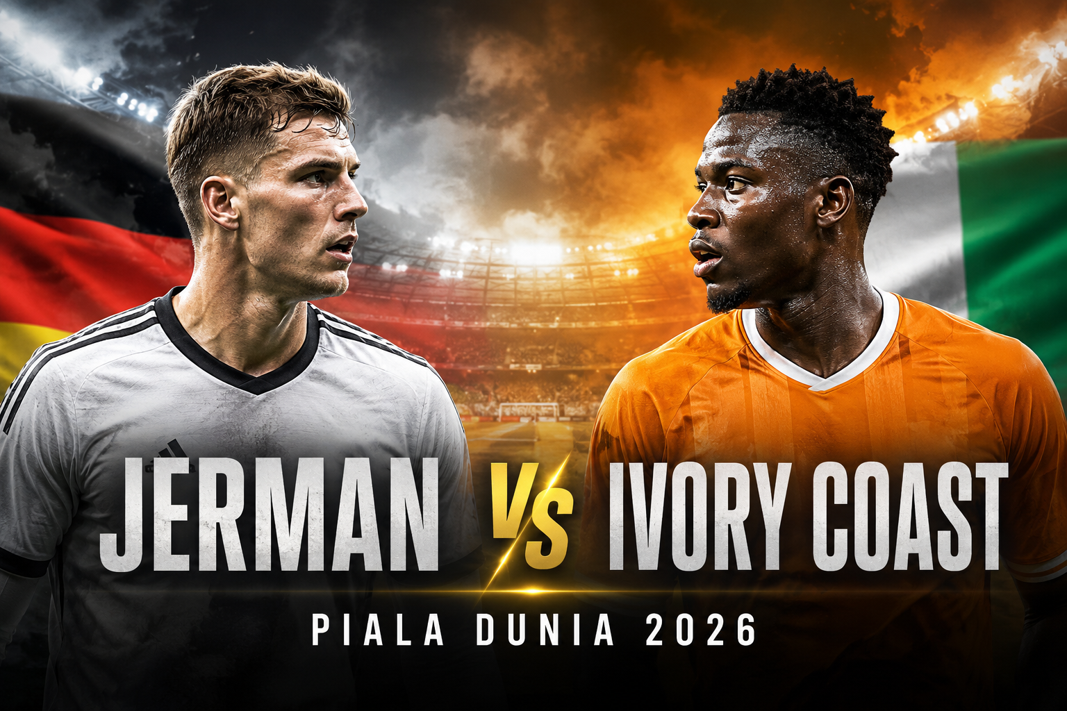 Tigoals Streaming Jerman vs Ivory Coast Dini Hari Ini pada Ajang Piala Dunia 2026 Jam 03.00 WIB dengan Suasana Pertandingan Besar