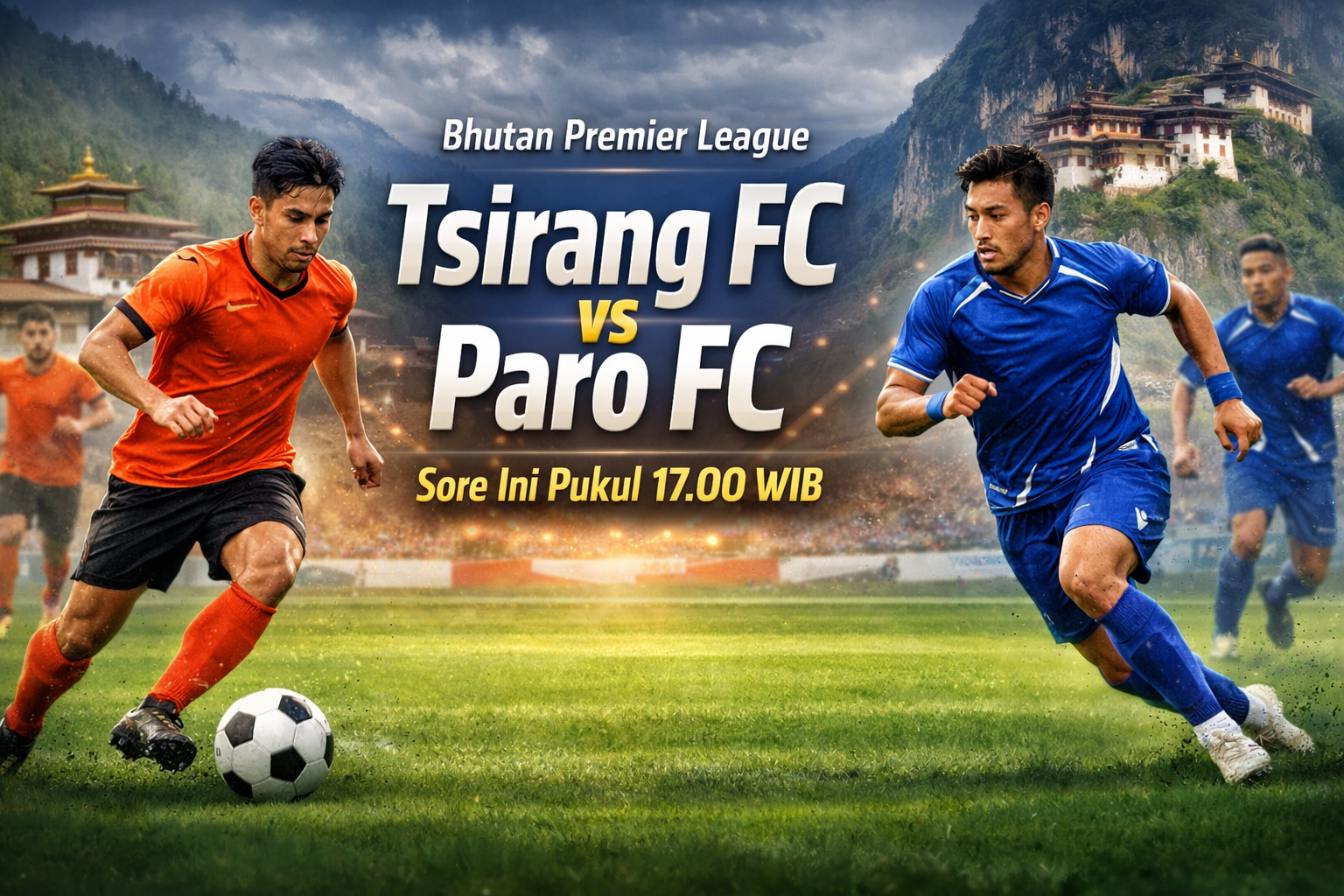 Tigoals : Tsirang FC vs Paro FC Bhutan Premier League Sore Ini Pukul 17.00 WIB, Saksikan! Laga Penting yang Patut Dinantikan Penggemar Sepak Bola