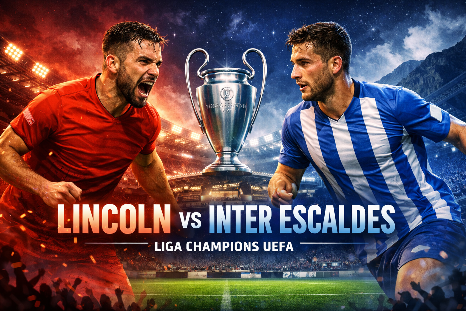 Liga Champions UEFA Malam Ini Menghadirkan Lincoln vs Inter Escaldes, Ikuti Perjalanan Pertandingannya Bersama Tigoals Pukul 23.00 WIB