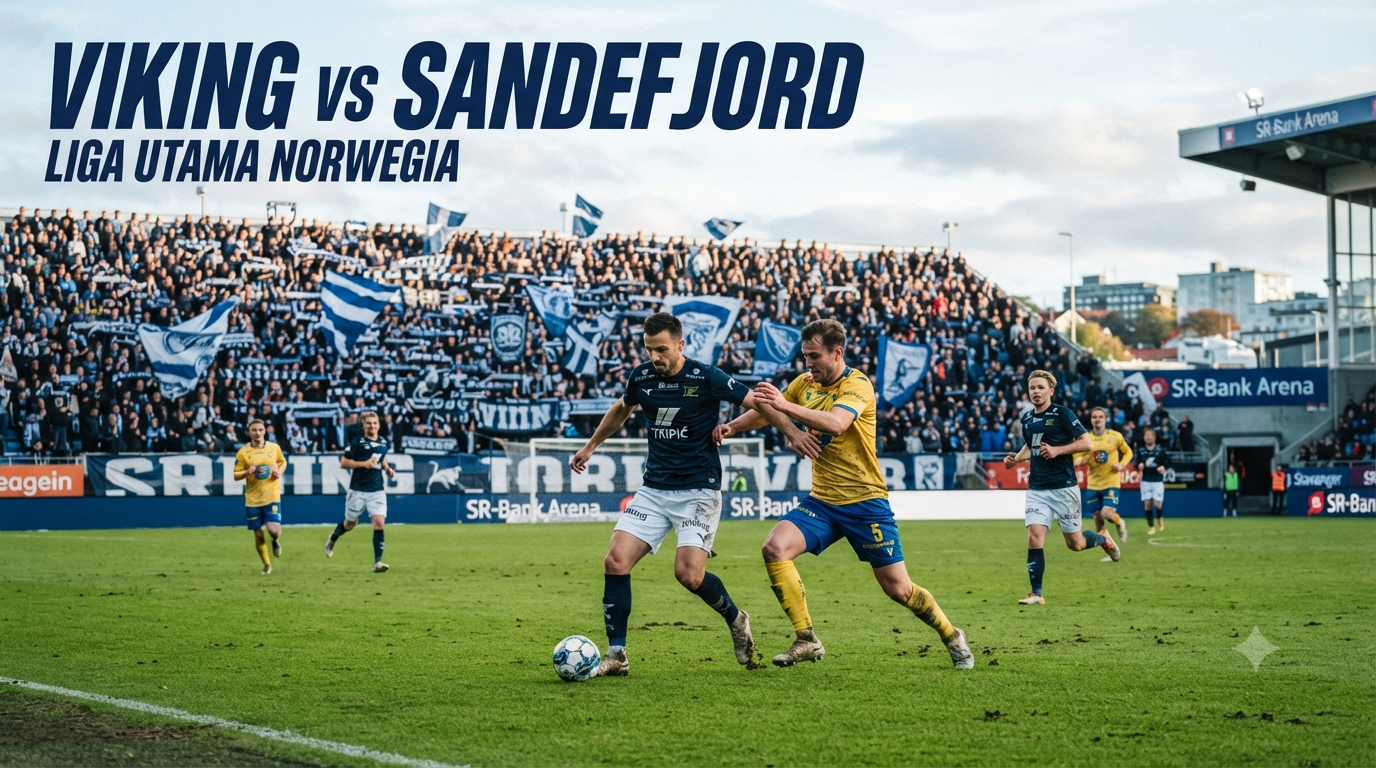 Saksikan di Tigoals Duel Viking vs Sandefjord dalam laga Liga Utama Norwegia yang berlangsung pukul 23.00 WIB