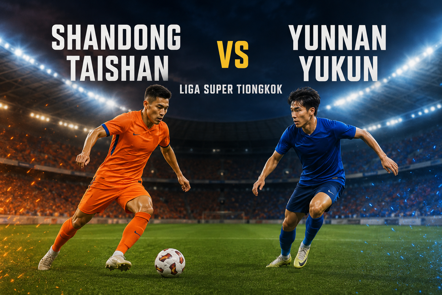 Shandong Taishan vs Yunnan Yukun Liga Super Tiongkok Sore Ini Pukul 18.35 WIB di Tigoals