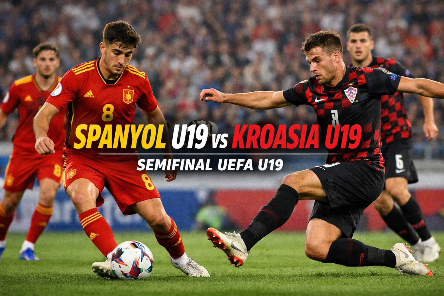 Spanyol U19 vs Kroasia U19 Semifinal UEFA U19 Malam Ini Live di Tigoals – Duel Panas
