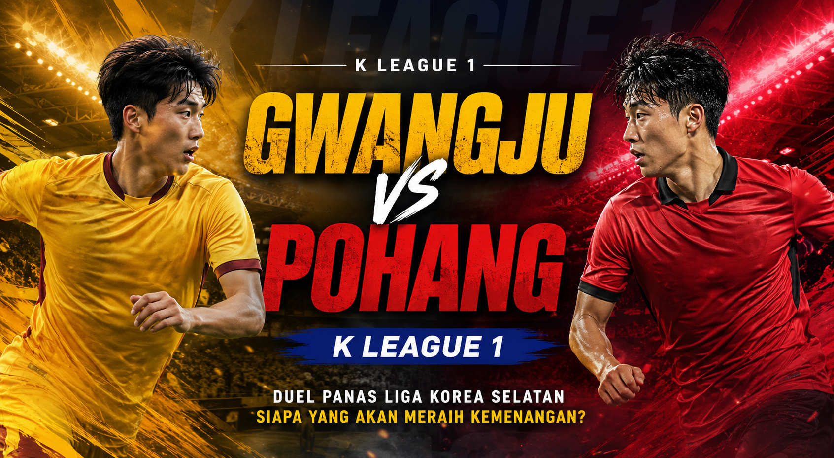 Tigoals Live Streaming Gwangju vs Pohang K League 1 Sore Ini Pukul 17.30 WIB, Saksikan Disini!