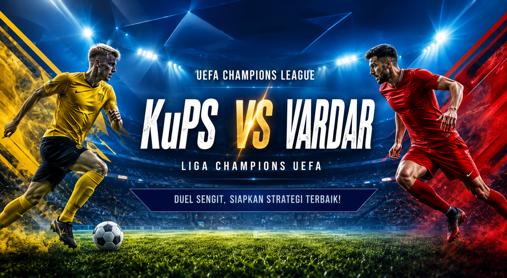 Tigoals Menyajikan Jadwal KuPS vs Vardar Liga Champions UEFA Malam Ini Pukul 22.00 WIB