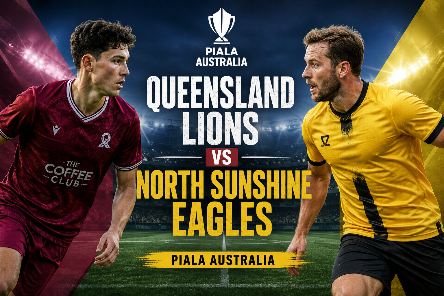 Tigoals: Queensland Lions vs North Sunshine Eagles Piala Australia Sore Ini Pukul 16.30 WIB, Duel Perempat Final Penuh Gengsi