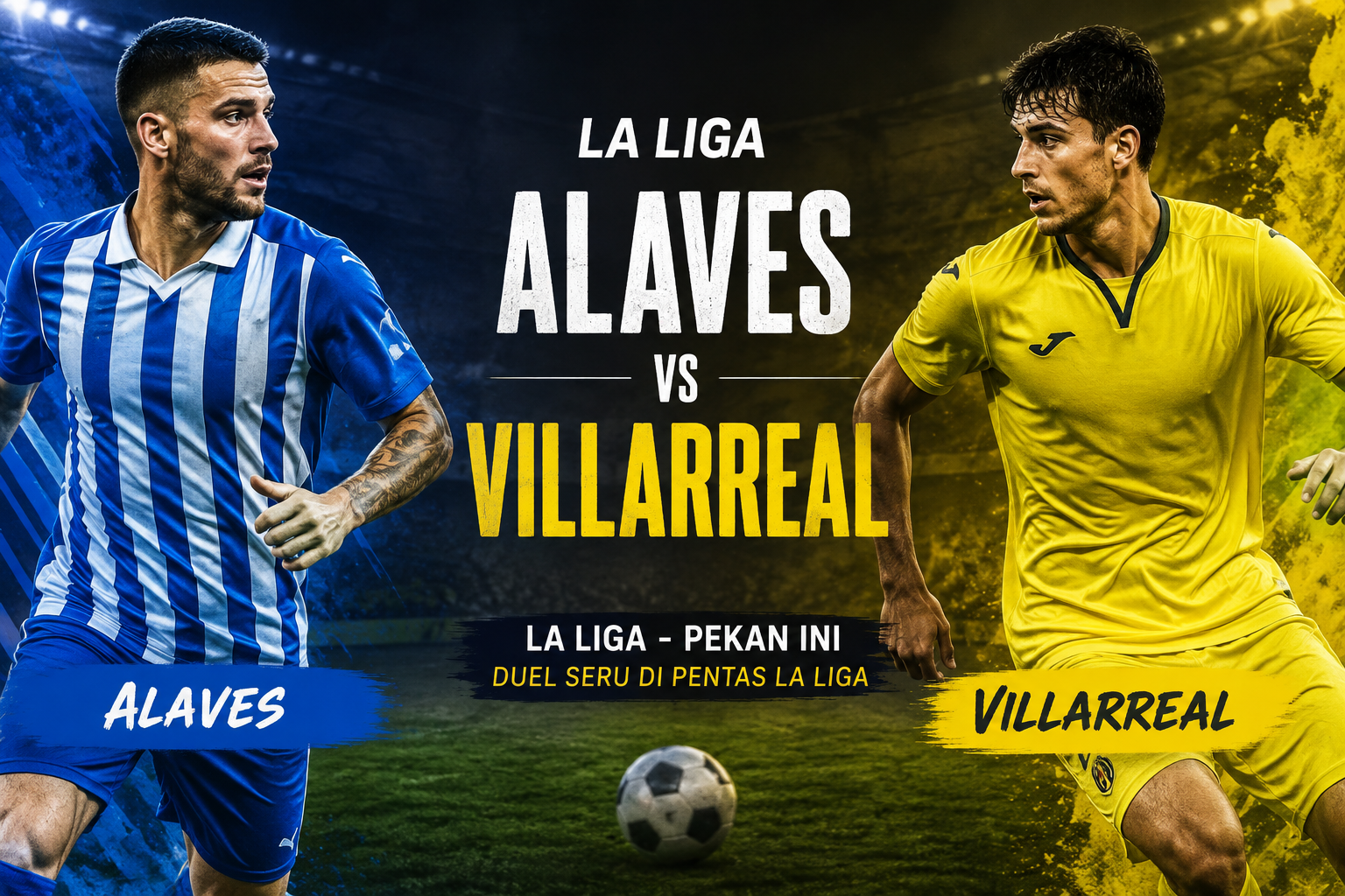 Tigoals Alaves vs Villarreal La Liga Dini Hari Ini Pukul 02.30 WIB, Duel Menarik di Mendizorroza