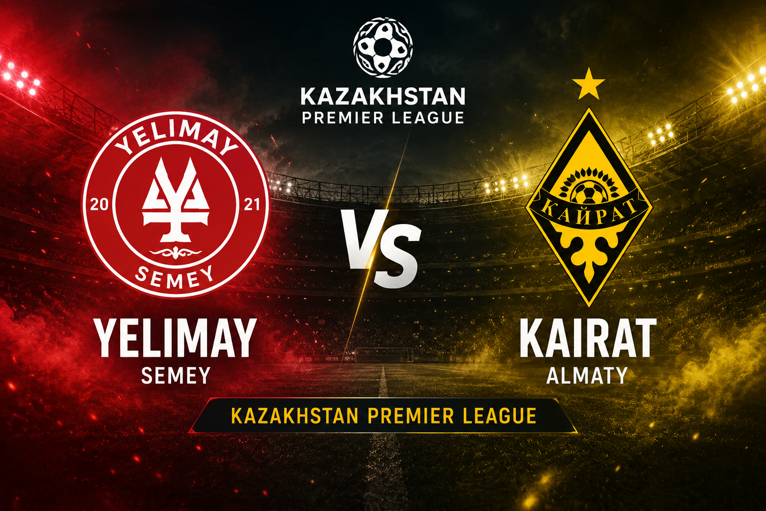 Tigoals : Yelimay vs Kairat Kazakhstan Premier League Malam Ini Pukul 21.00 WIB, Duel Penting di Stadion Spartak