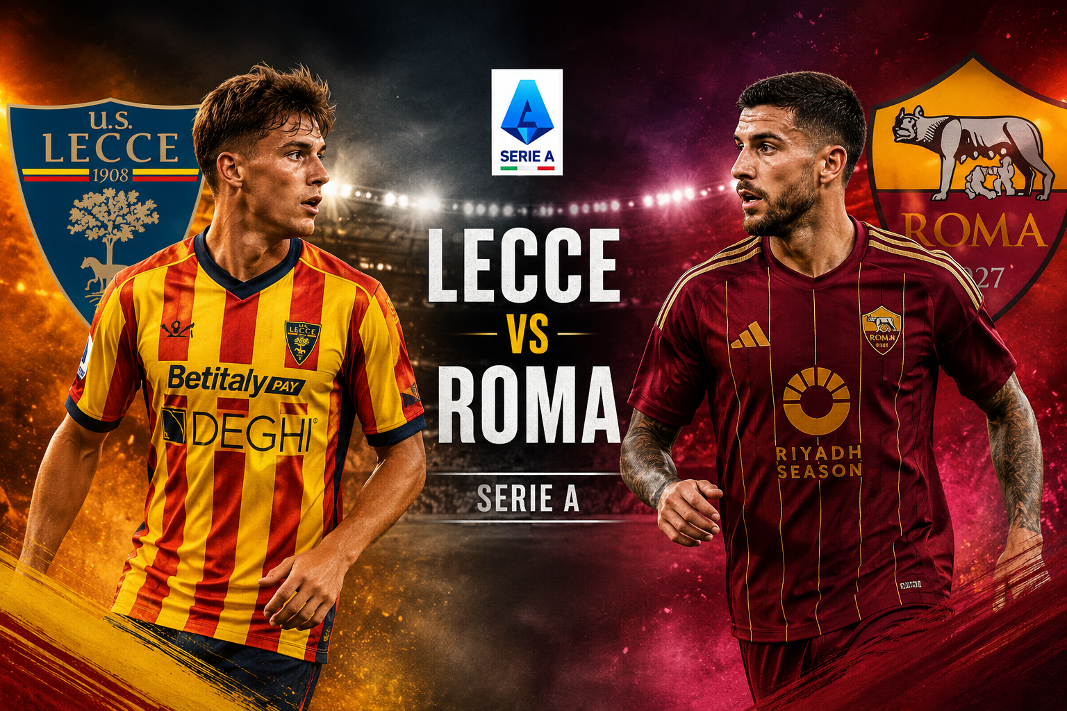 Tigoals : Lecce vs Roma Liga Italia Serie A Malam Ini Pukul 23.30 WIB, Duel Penting untuk Menjaga Tren Positif