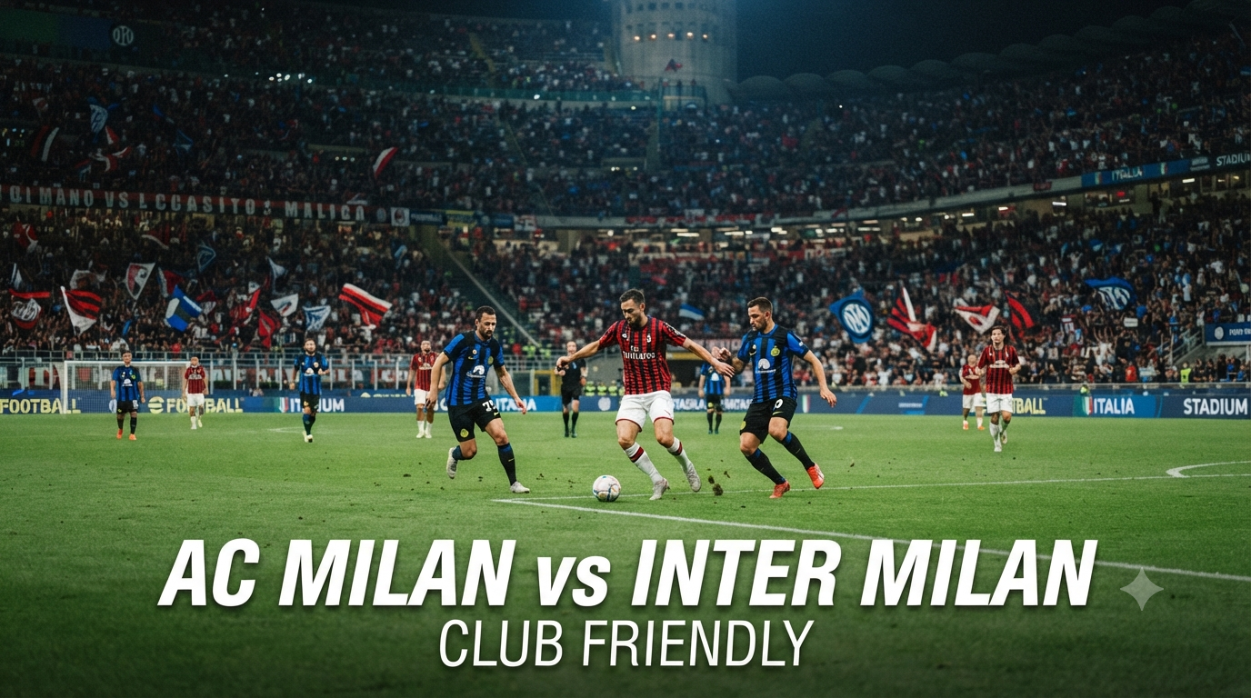 Tigoals Streaming AC Milan vs Inter Milan Club Friendly Sore Ini Pukul 18.00 WIB dengan Tayangan Berkualitas HD