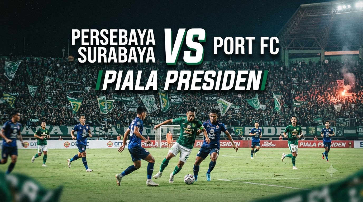 Persebaya Surabaya vs Port FC Piala Presiden Malam Ini Pukul 19.30 WIB, Tigoals Sajikan Update Laga dan Momen Menarik Sepanjang Pertandingan