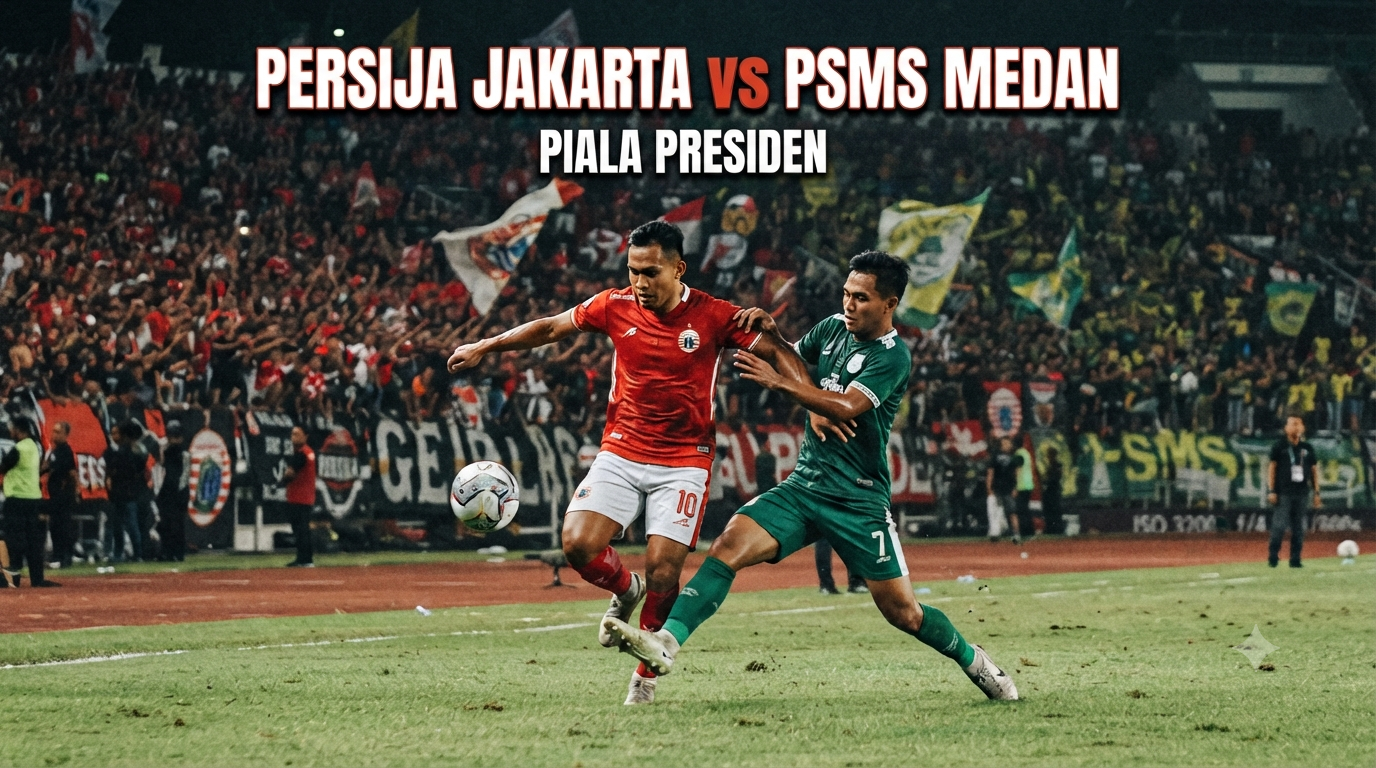 Tigoals Hadirkan Streaming Persija Jakarta vs PSMS Medan Piala Presiden Sore Ini Pukul 15.30 WIB, Ikuti Jalannya Duel Seru Kedua Tim