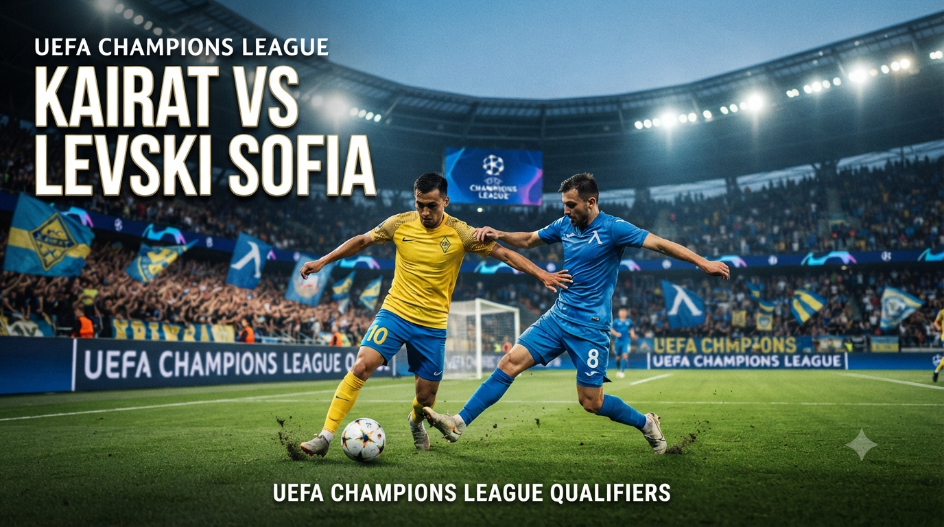 Kairat vs Levski Sofia Liga Champions UEFA Malam Ini Pukul 22.00 WIB Tigoals Hadirkan Streaming Pertandingan UEFA Yang Menarik