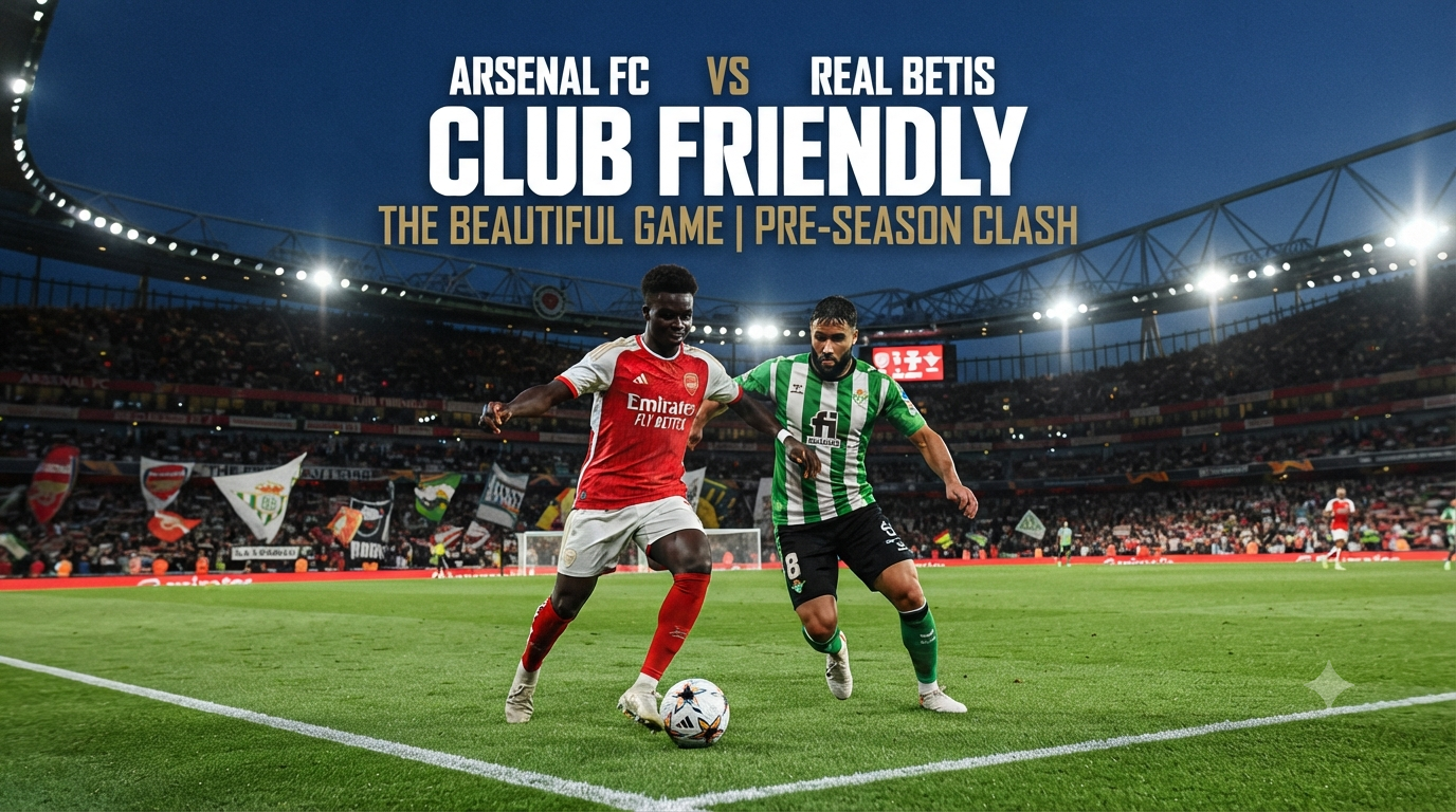 Saksikan Arsenal vs Real Betis Club Friendly Dini Hari Ini Pukul 01.30 WIB Bersama Tigoals - Pertandingan Seru Penuh Aksi