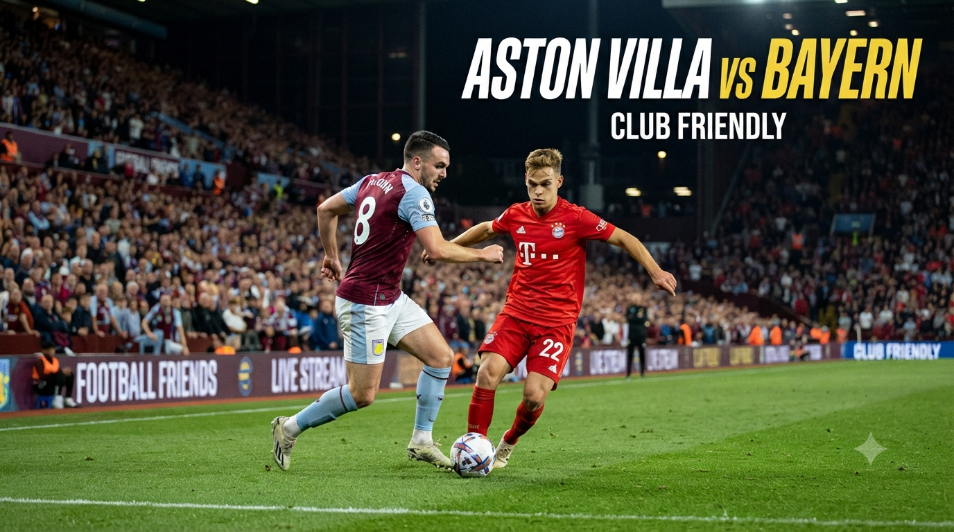 Tigoals Aston Villa vs Bayern Club Friendly Malam Ini Pukul 19.00 WIB Sajikan Informasi Lengkap Duel Persahabatan Internasional Dengan Pembahasan Menarik