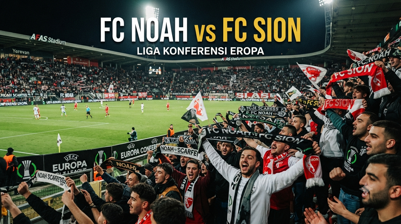 Tigoals Hadirkan FC Noah vs Sion Liga Konferensi Eropa Malam Ini Pukul 23.00 WIB. Saksikan Keseruan Duel Penentu Langkah Kedua Tim di Kompetisi Eropa
