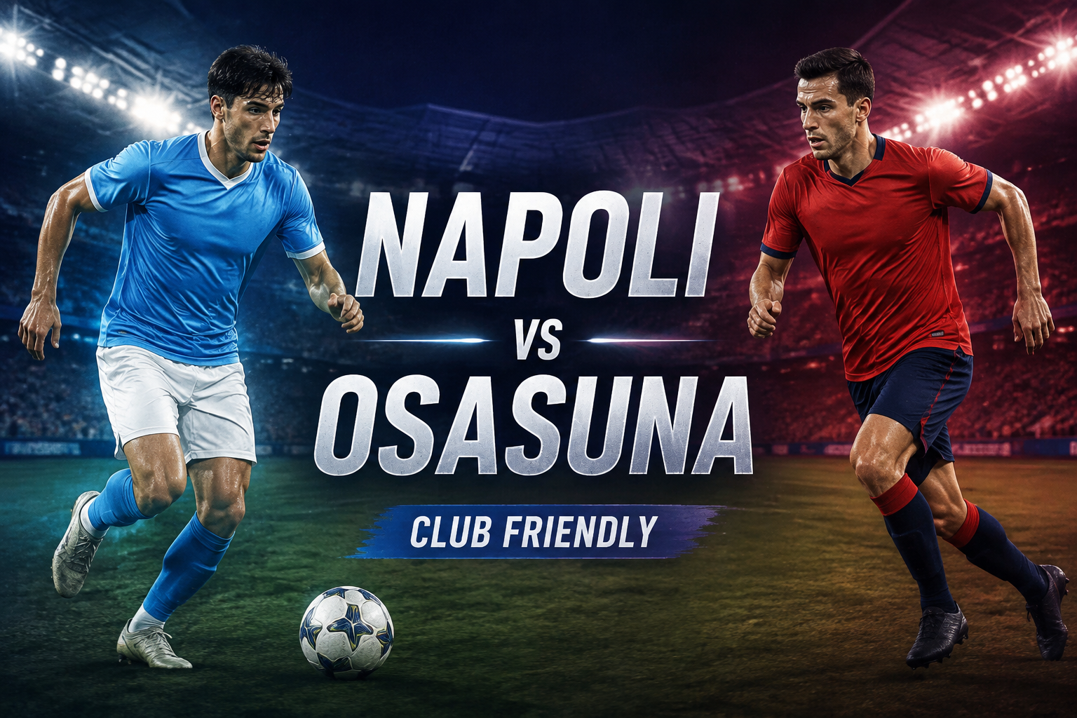 Tigoals Hadirkan Napoli vs Osasuna Club Friendly Malam Ini Pukul 23.30 WIB, Laga Uji Coba Kompetitif Jelang Bergulirnya Musim Baru