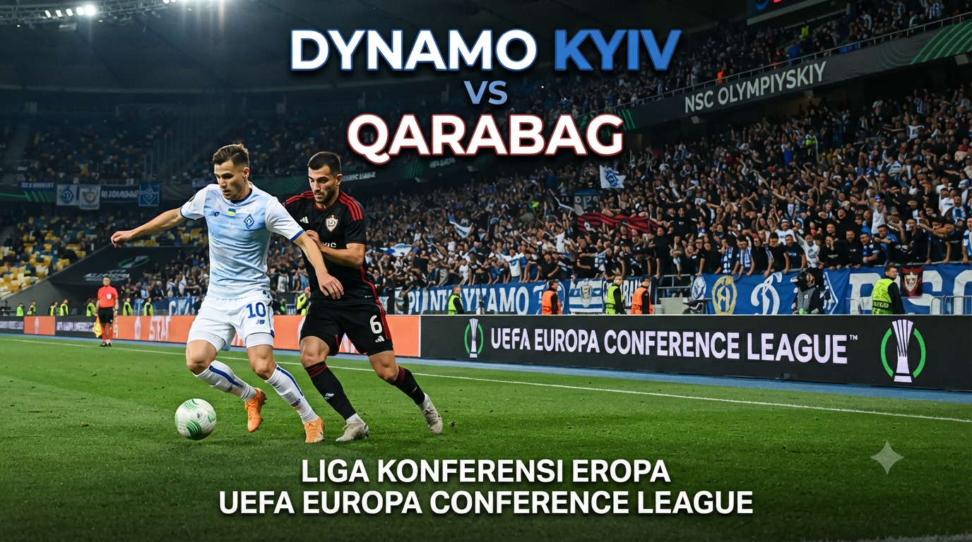 Tigoals Kupas Dynamo Kyiv vs Qarabag Liga Konferensi Eropa Dini Hari Ini Pukul 00.00 WIB, Pertandingan Bergengsi yang Siap Menyajikan Persaingan Sengit