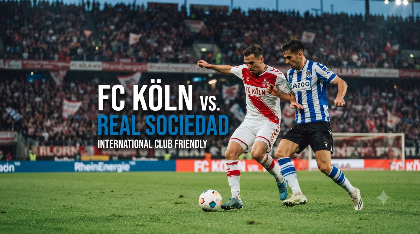 Tigoals Sajikan Streaming Koln vs Real Sociedad Club Friendly Malam Ini Pukul 23.00 WIB - Saksikan Duel Persahabatan Menarik Kedua Tim