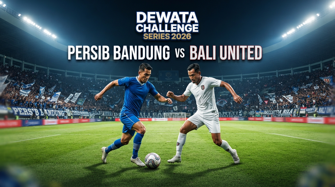 Tigoals Saksikan Keseruan Persib Bandung vs Bali United Dewata Challenge Series 2026 Malam Ini Pukul 19.30 WIB dengan Duel Menarik Dua Tim Indonesia