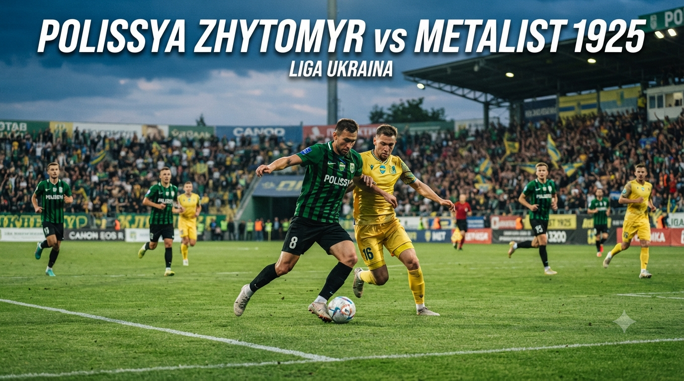 Tigoals Tampilkan Polissya Zhytomyr vs Metalist 1925 Liga Ukraina Malam Ini Pukul 19.30 WIB dengan Sajian Laga Penuh Gairah