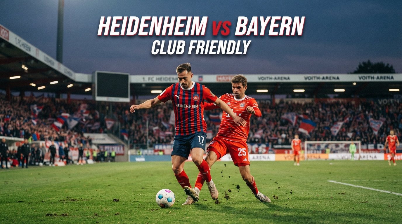 Tigoals Temani Laga Heidenheim vs Bayern Club Friendly Malam Ini Pukul 23.00 WIB dengan Sajian Pertandingan Uji Coba dan Performa Kedua Tim