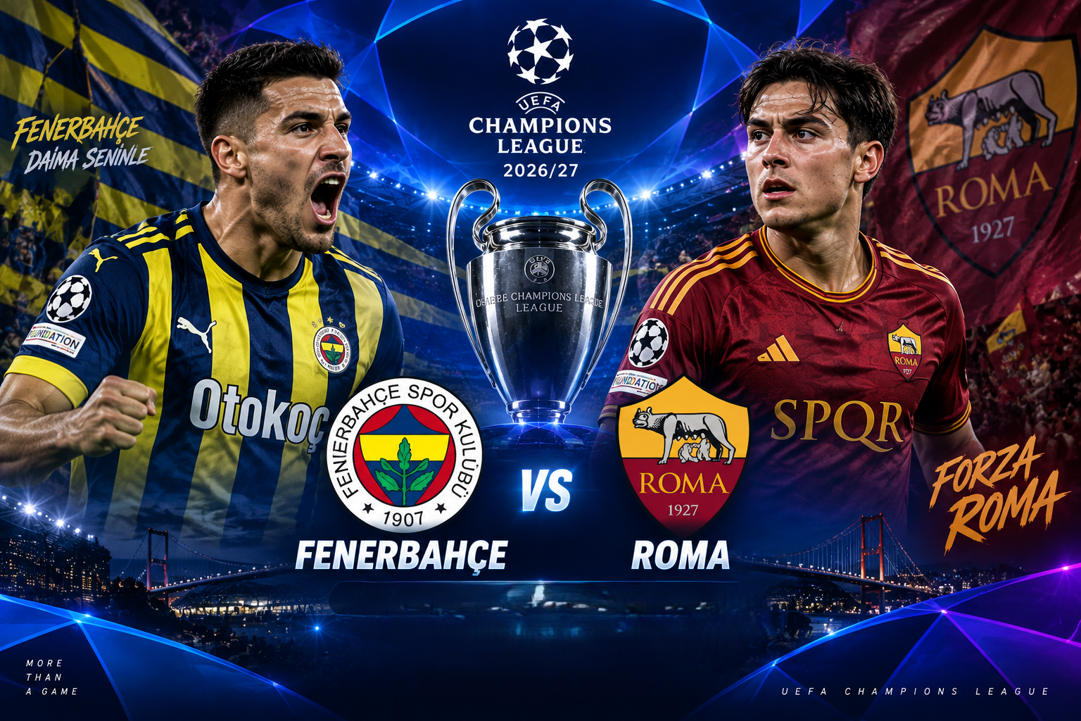Fenerbahçe vs Roma Liga Champions UEFA Malam Ini Pukul 23.45 WIB, Tigoals Soroti Pertarungan Panas di Istanbul
