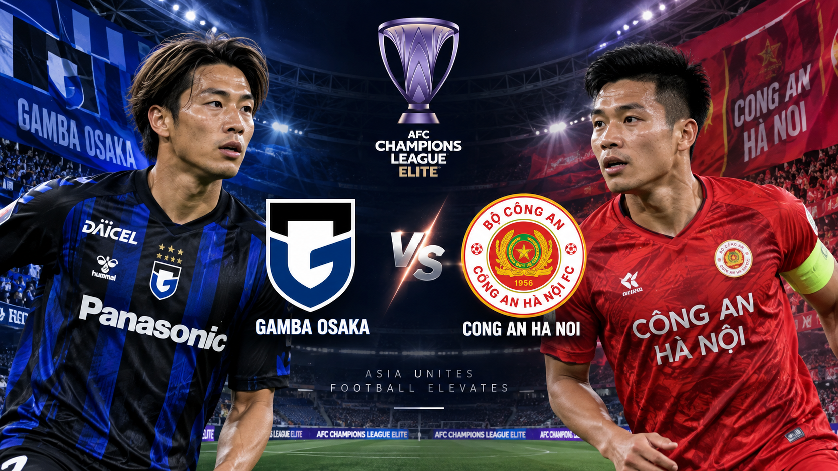 Tigoals Ikuti Perjuangan Gamba Osaka vs Cong An Ha Noi di AFC Champions League Elite Sore Ini Pukul 17.00 WIB